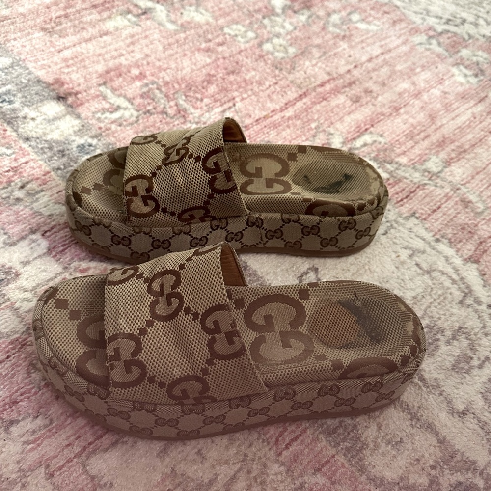 Gucci platforms Sandels